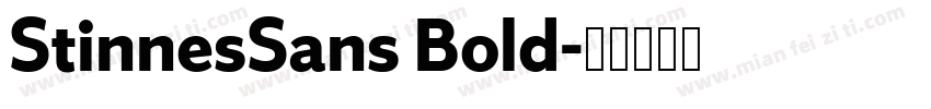 StinnesSans Bold字体转换